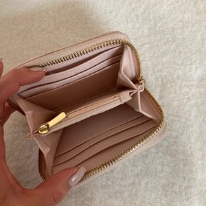 Pink mini wallet